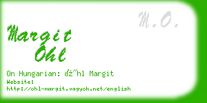 margit ohl business card